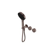 Serenity Shower System Metal Handle And Serenity Hand Shower Brushed Bronze gallery detail image