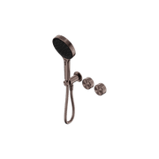 Serenity Shower System Metal Handle And Serenity Hand Shower Brushed Bronze gallery detail image