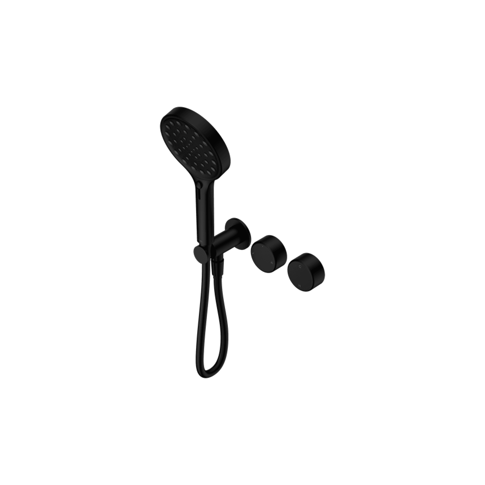 Serenity Shower System Metal Handle And Serenity Hand Shower Matte Black gallery detail image
