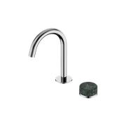 Serenity Basin Mixer Arc Spout Verde Alpi Handle Chrome gallery detail image