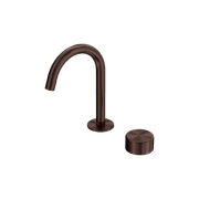 Serenity Progressive Basin Mixer Arc Spout With Metal Handle Rome Bronze gallery detail image