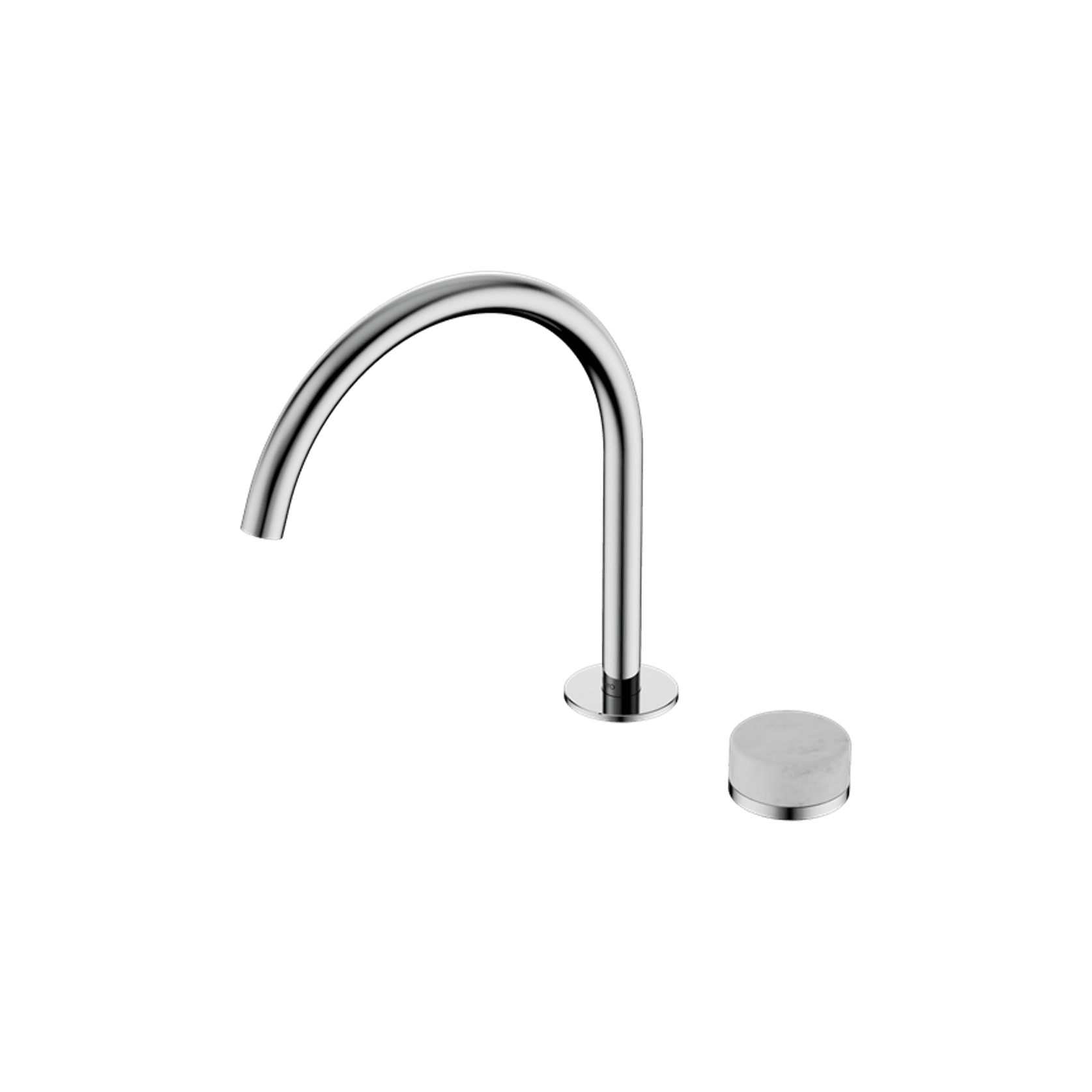 Serenity Bath/Kitchen Mixer Arc Spout Carrara Handle Chrome gallery detail image