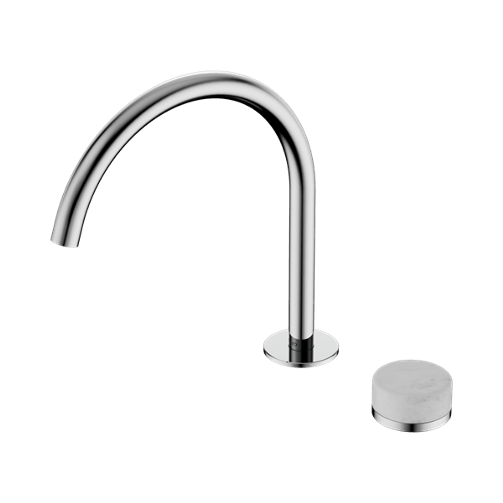 Serenity Bath/Kitchen Mixer Arc Spout Carrara Handle Chrome gallery detail image