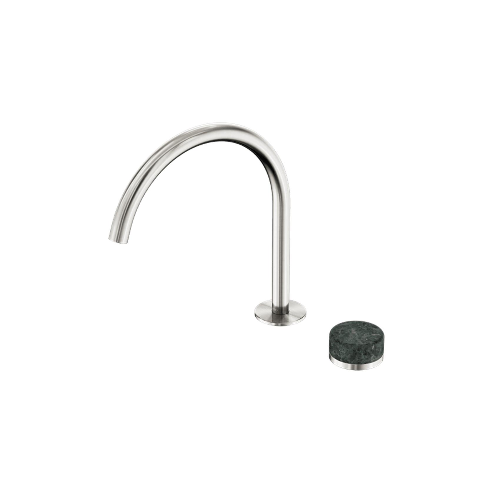 Serenity Bath/Kitchen Mixer Arc Spout Verde Alpi Handle Brushed Nickel gallery detail image