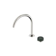 Serenity Bath/Kitchen Mixer Arc Spout Verde Alpi Handle Brushed Nickel gallery detail image