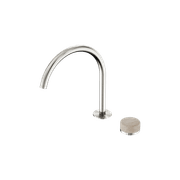 Serenity Bath/Kitchen Mixer Arc Spout Rome Travertine Handle Brushed Nickel gallery detail image