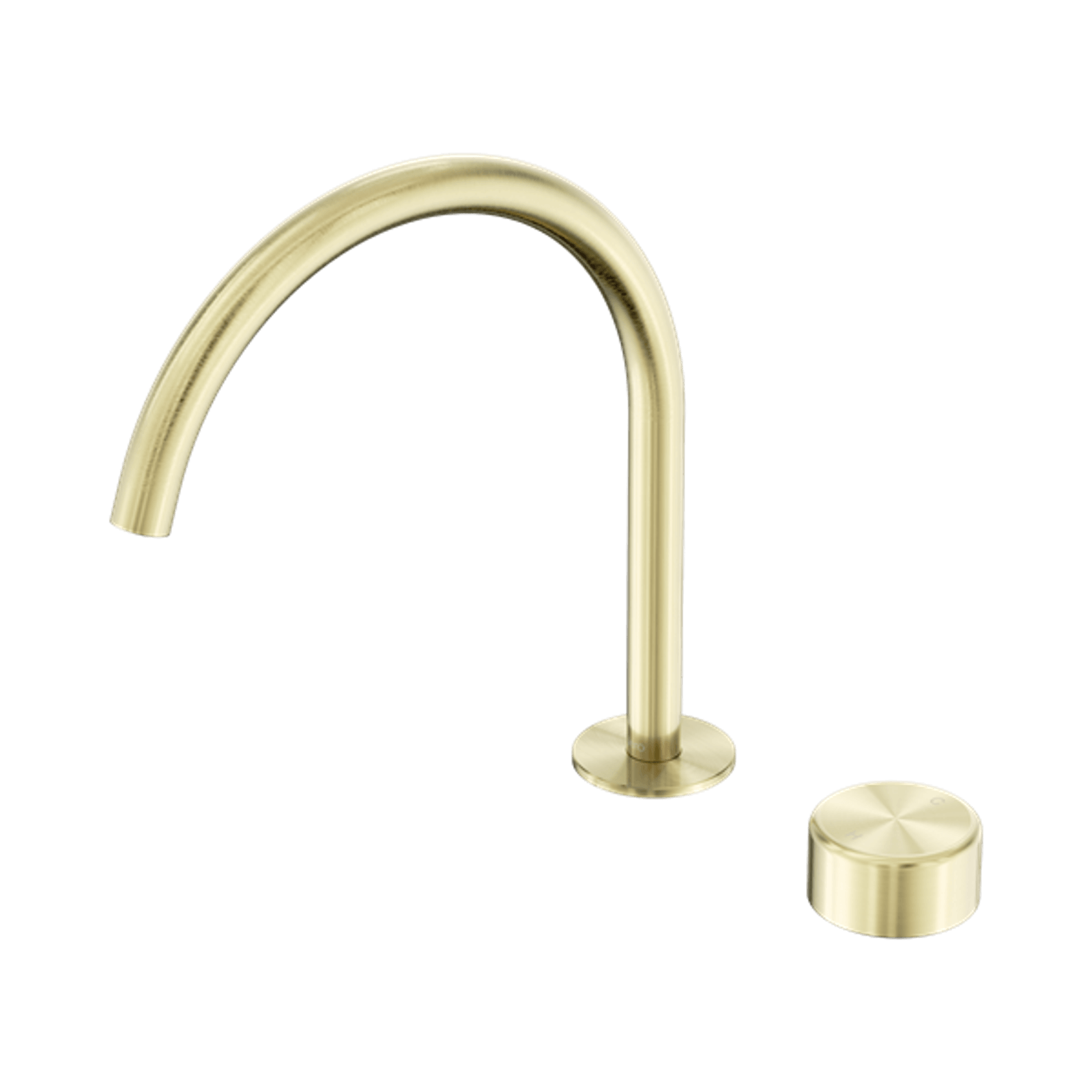 Serenity Bath/Kitchen Mixer Arc Spout Metal Handle Brushed Gold gallery detail image