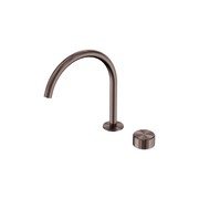 Serenity Bath/Kitchen Mixer Arc Spout Metal Handle Brushed Bronze gallery detail image