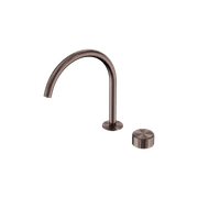 Serenity Bath/Kitchen Mixer Arc Spout Metal Handle Brushed Bronze gallery detail image