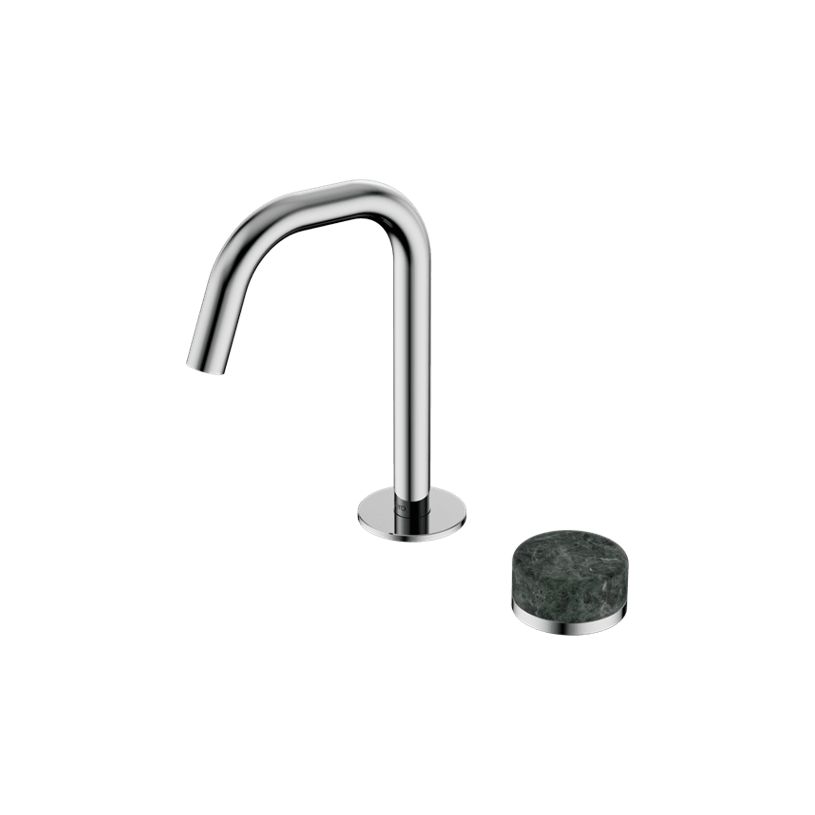 Serenity Basin Mixer Edge Spout Verde Alpi Handle Chrome gallery detail image