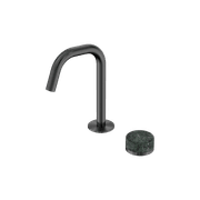 Serenity Basin Mixer Edge Spout Verde Alpi Handle Gun Metal gallery detail image