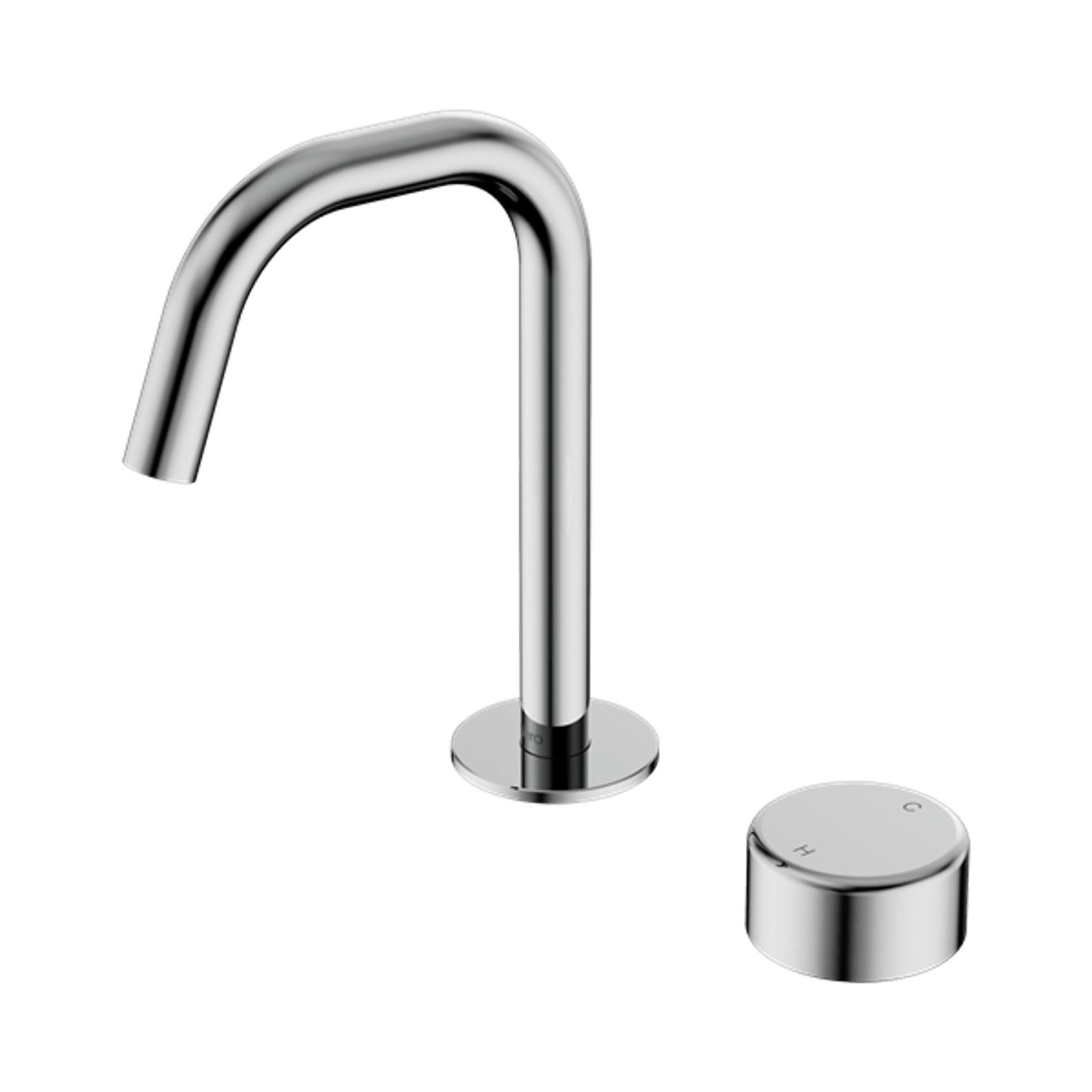 Serenity Basin Mixer Edge Spout Metal Handle Chrome gallery detail image