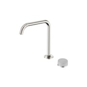 Serenity Bath/Kitchen Mixer Edge Spout Carrara Handle Brushed Nickel gallery detail image