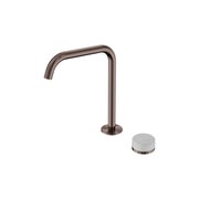 Serenity Bath/Kitchen Mixer Edge Spout Carrara Handle Brushed Bronze gallery detail image