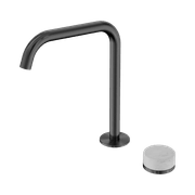 Serenity Bath/Kitchen Mixer Edge Spout Carrara Handle Gun Metal gallery detail image
