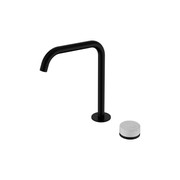 Serenity Bath/Kitchen Mixer Edge Spout Carrara Handle Matte Black gallery detail image
