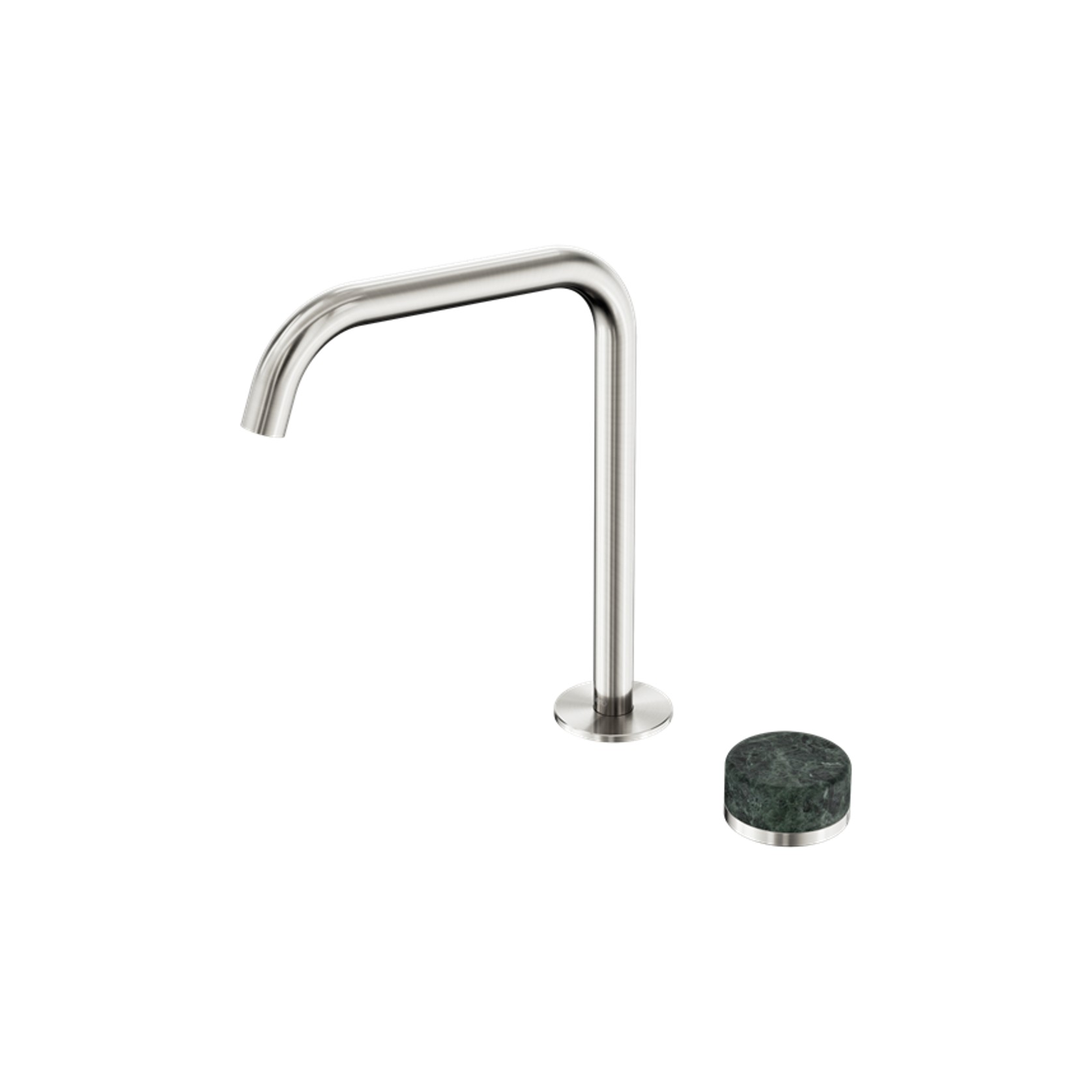 Serenity Bath/Kitchen Mixer Edge Spout Verde Alpi Handle Brushed Nickel gallery detail image