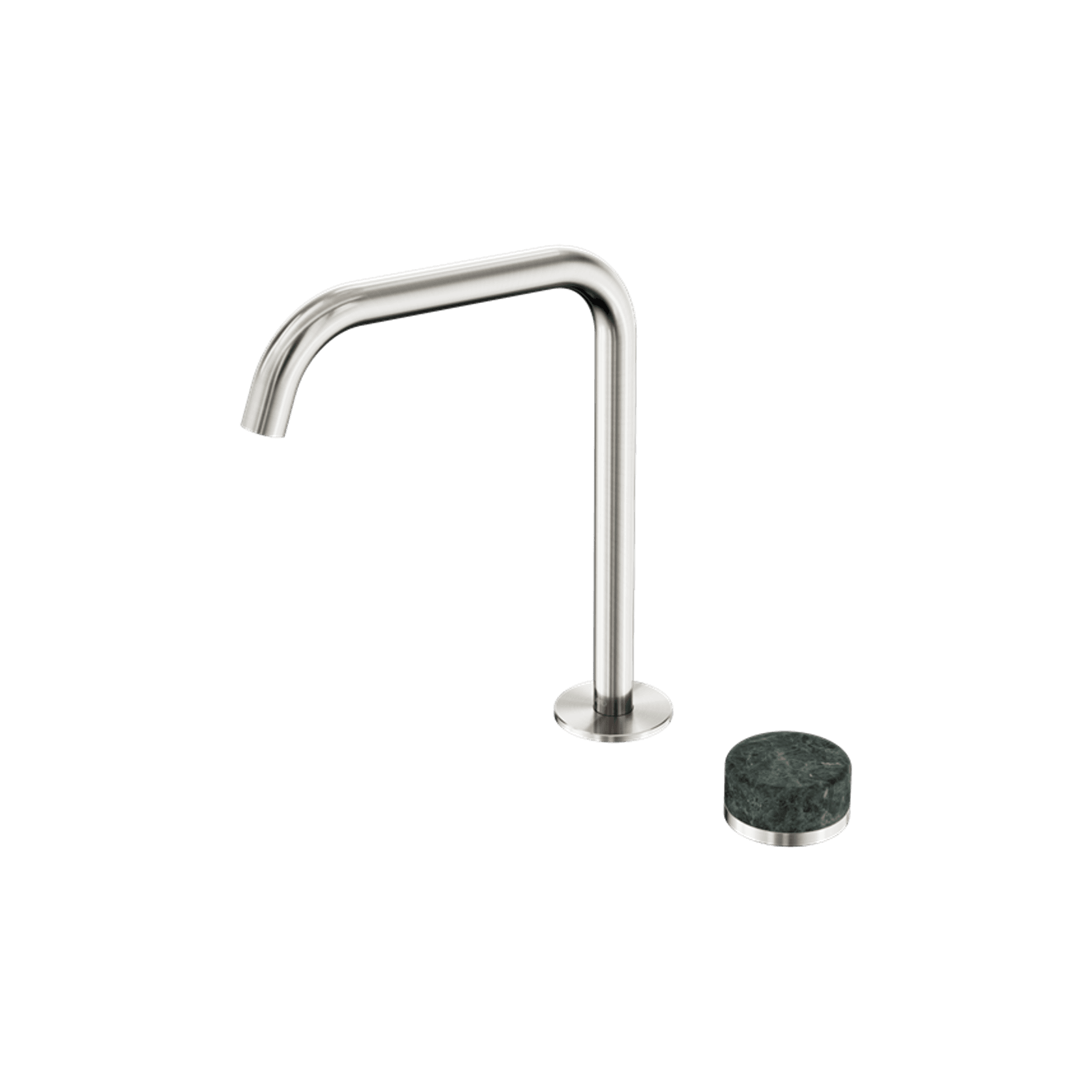 Serenity Bath/Kitchen Mixer Edge Spout Verde Alpi Handle Brushed Nickel gallery detail image