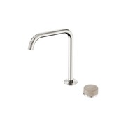 Serenity Bath/Kitchen Mixer Edge Spout Rome Travertine Handle Brushed Nickel gallery detail image