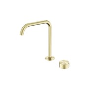 Serenity Bath/Kitchen Mixer Edge Spout Metal Handle Brushed Gold gallery detail image