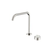 Serenity Bath/Kitchen Mixer Edge Spout Metal Handle Brushed Nickel gallery detail image