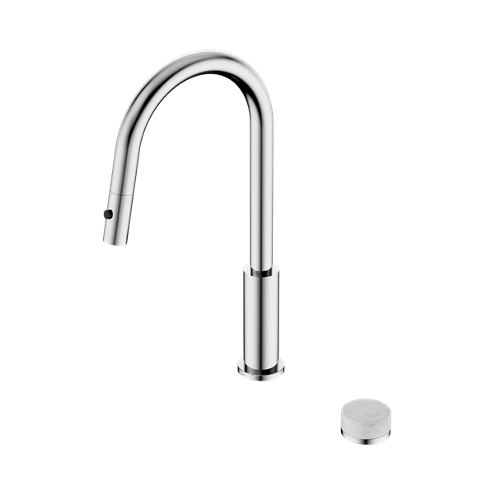 Serenity pull out kitchen Set Carrara Handle Chrome gallery detail image