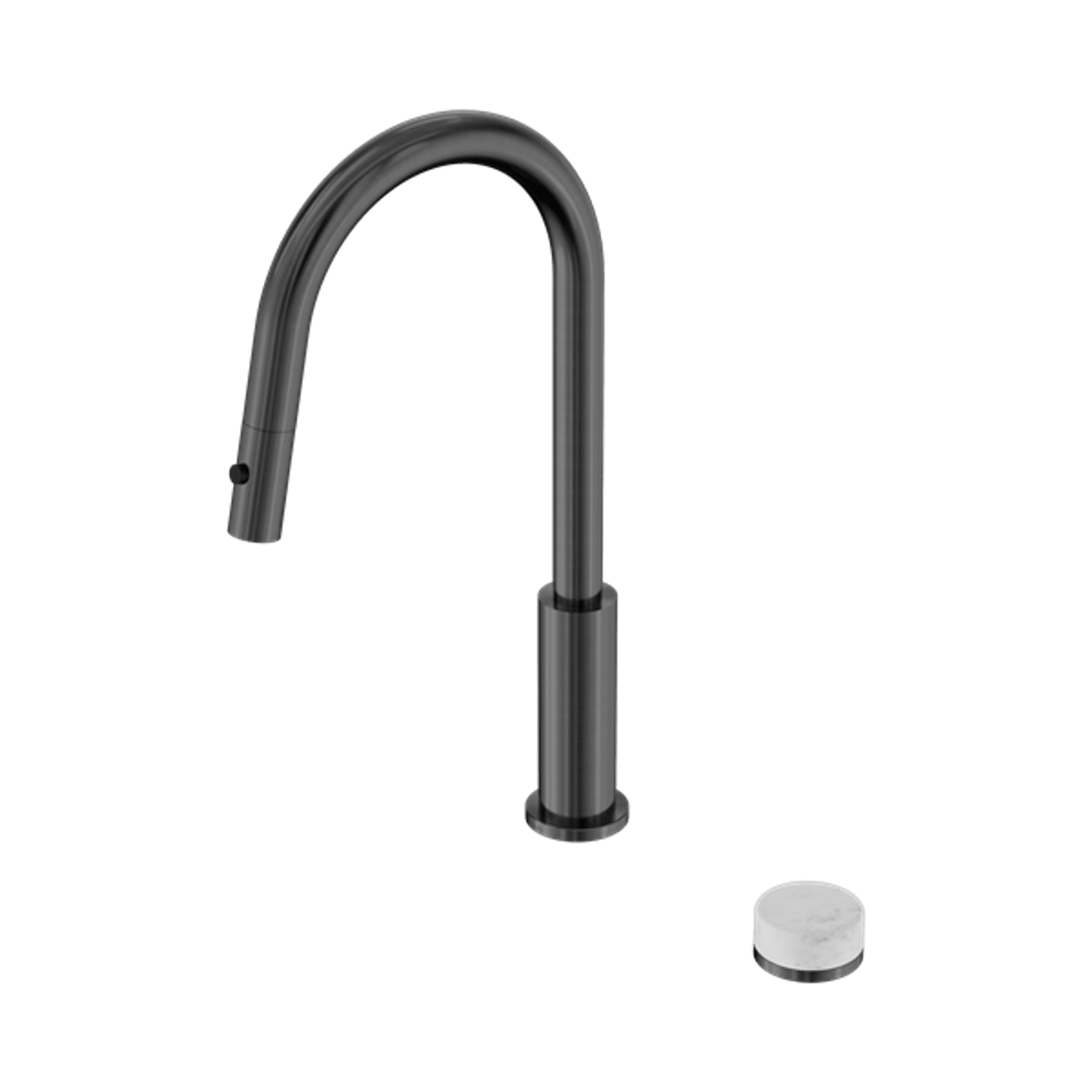Serenity pull out kitchen Set Carrara Handle Gun Metal gallery detail image