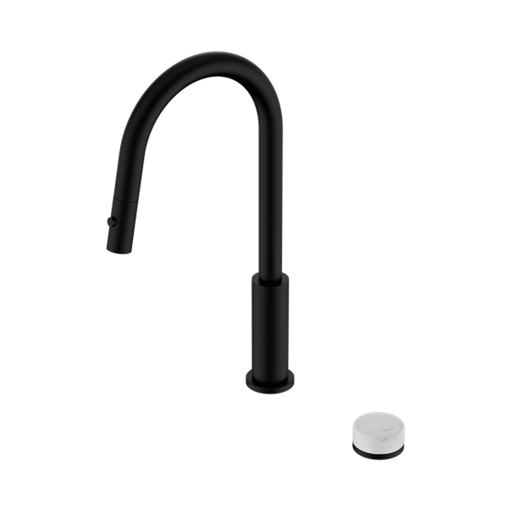 Serenity pull out kitchen Set Carrara Handle Matte Black gallery detail image