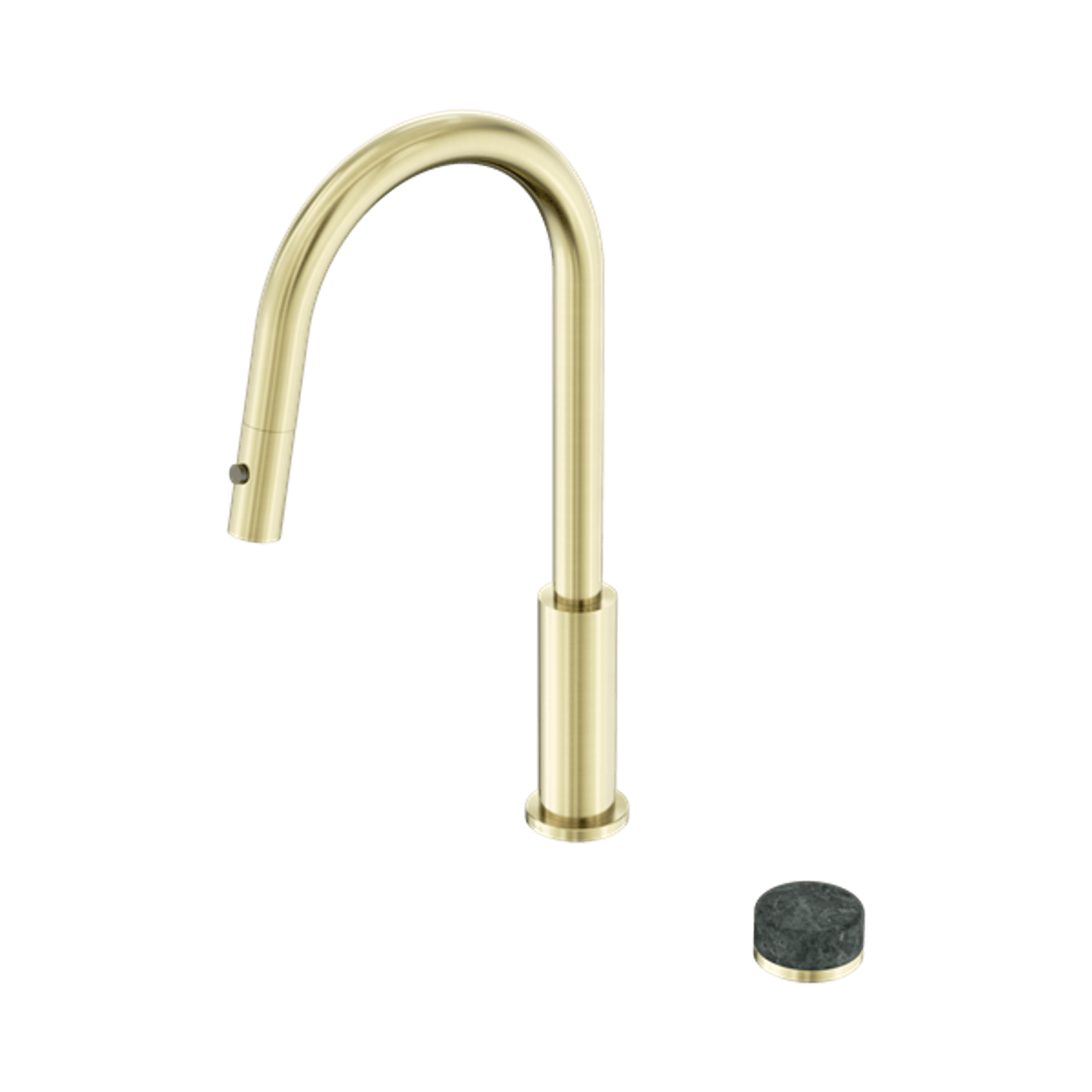 Serenity pull out kitchen Set Verde Alpi Handle Brushed Gold gallery detail image
