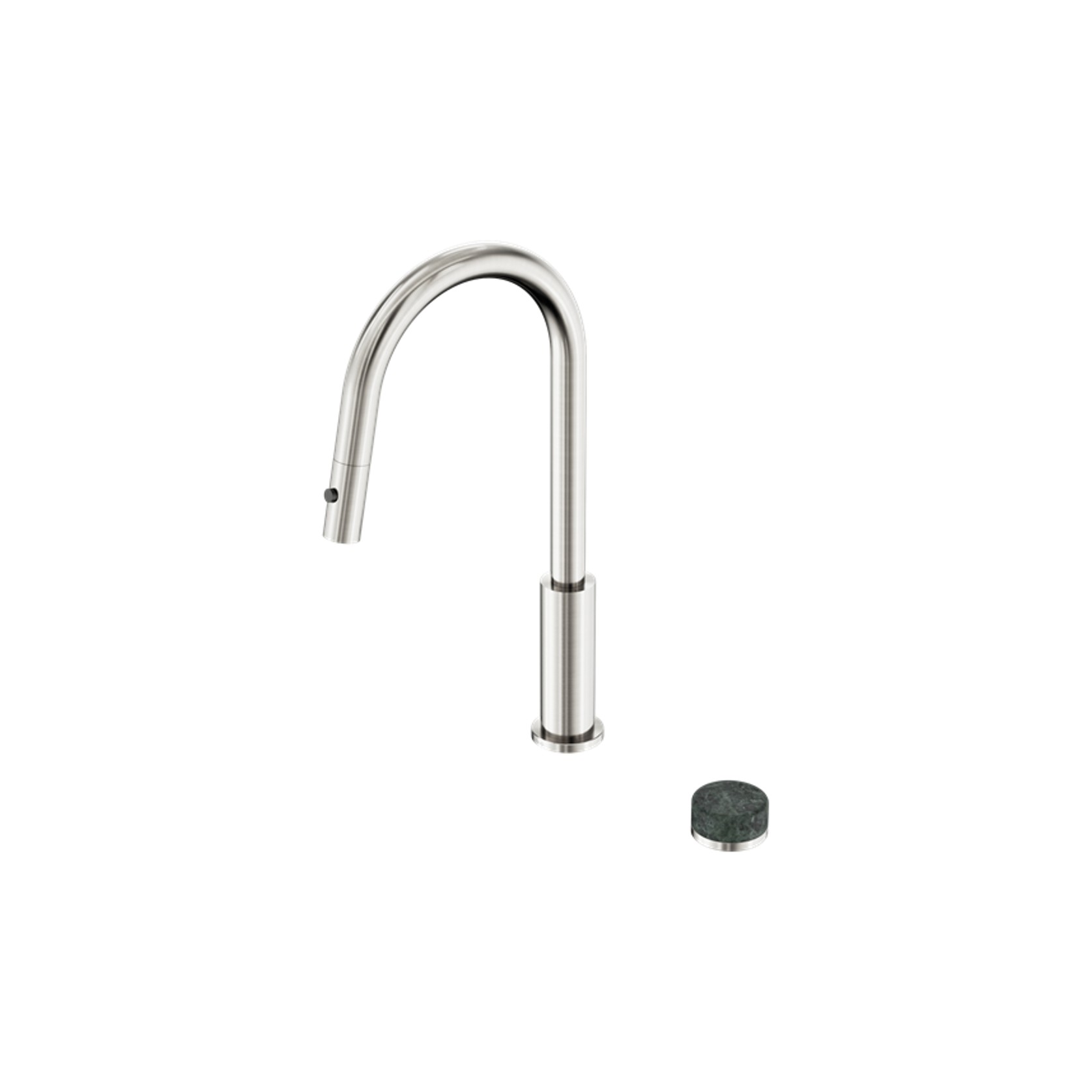 Serenity pull out kitchen Set Verde Alpi Handle Brushed Nickel gallery detail image