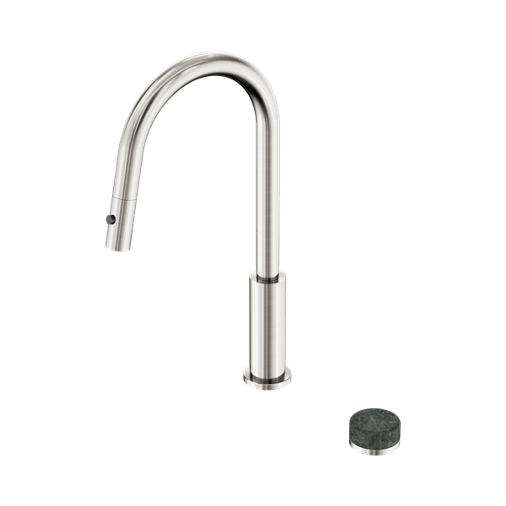 Serenity pull out kitchen Set Verde Alpi Handle Brushed Nickel gallery detail image