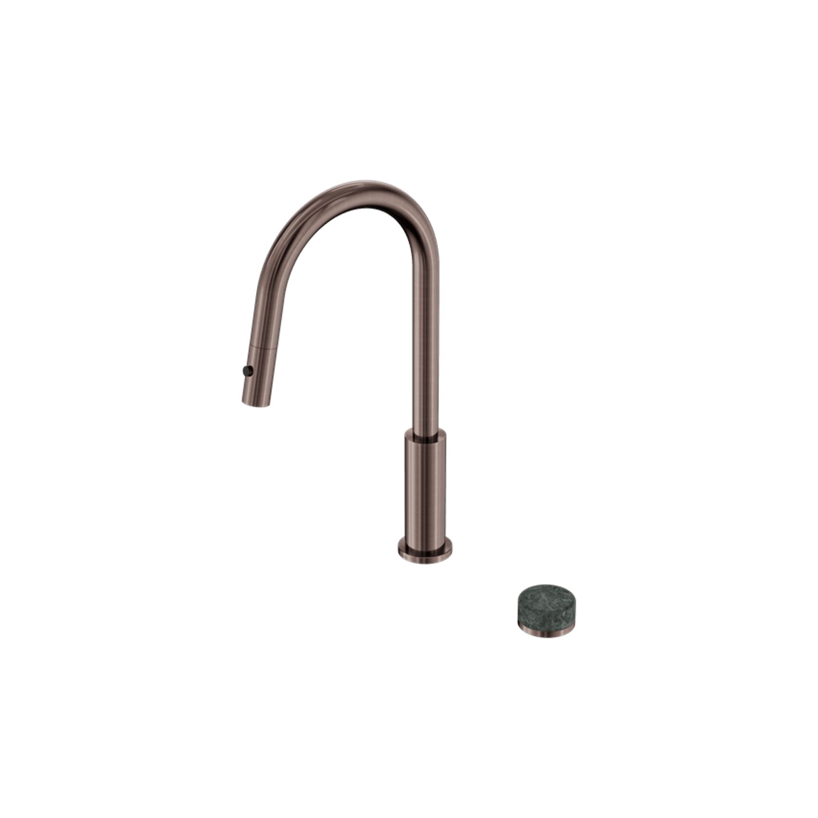 Serenity pull out kitchen Set Verde Alpi Handle Brushed Bronze gallery detail image