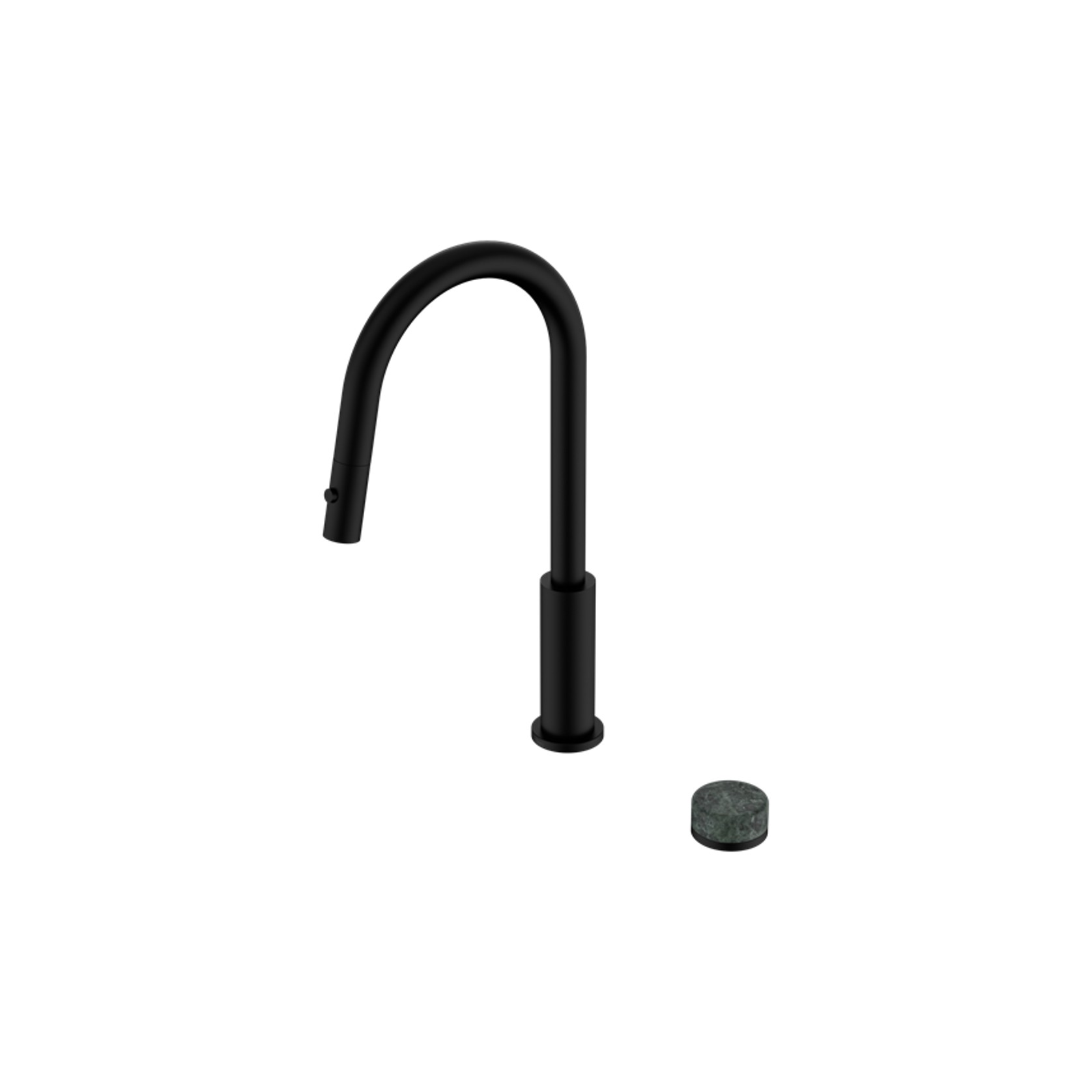 Serenity pull out kitchen Set Verde Alpi Handle Matte Black gallery detail image
