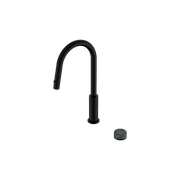 Serenity pull out kitchen Set Verde Alpi Handle Matte Black gallery detail image