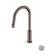Serenity pull out kitchen Set Rome Travertine Handle Brushed Bronze gallery detail image