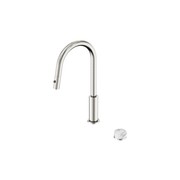 Serenity pull out kitchen Set Arabescato Corchia Handle Brushed Nickel gallery detail image