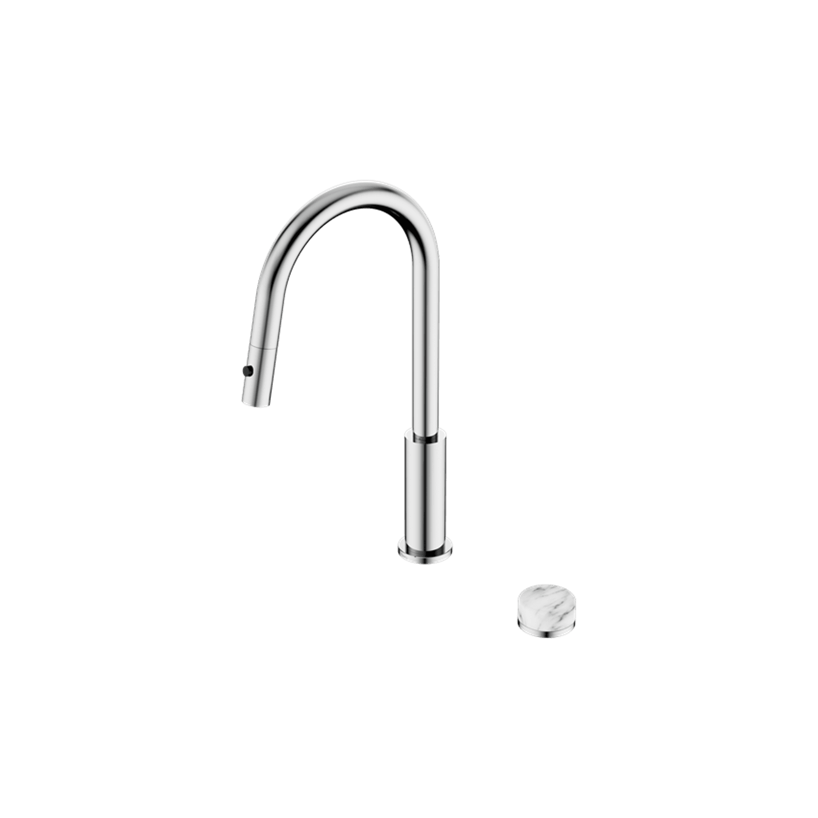 Serenity pull out kitchen Set Arabescato Corchia Handle Chrome gallery detail image