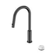 Serenity pull out kitchen Set Arabescato Corchia Handle Gun Metal gallery detail image