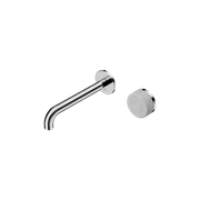 Serenity Wall Basin Mixer 160mm Spout Carrara Handle Chrome gallery detail image