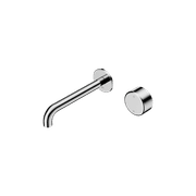 Serenity Wall Basin Mixer 185mm Spout Metal Handle Chrome gallery detail image