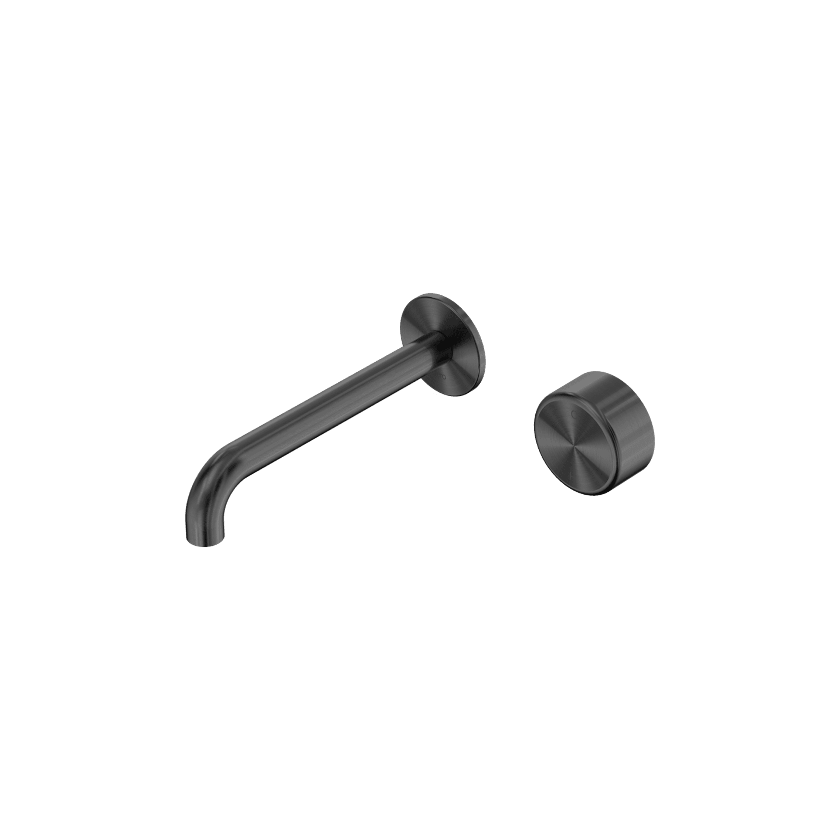 Serenity Wall Basin Mixer 220mm Spout Metal Handle Gun Metal gallery detail image