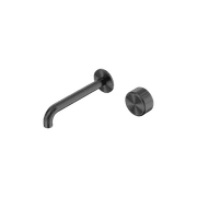 Serenity Wall Basin Mixer 220mm Spout Metal Handle Gun Metal gallery detail image