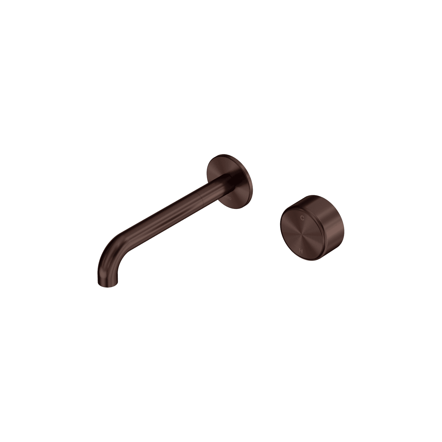Serenity Progressive Wall Basin Mixer 185mm Spout With Metal Handle Rome Bronze gallery detail image