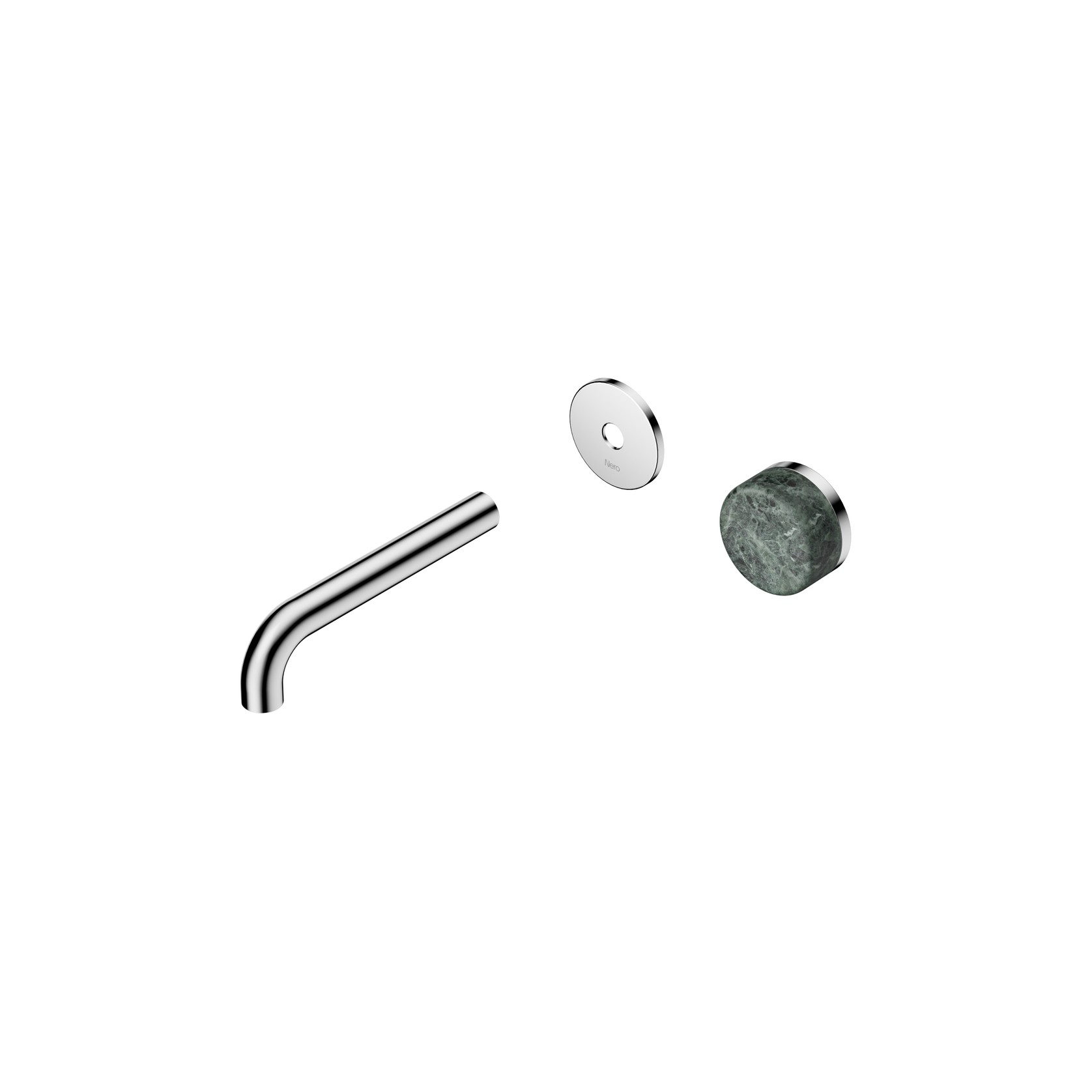 Serenity Wall Basin Mixer 160mm Spout Verde Alpi Handle Chrome gallery detail image
