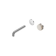 Serenity Wall Basin Mixer 160mm Spout Rome Travertine Handle Chrome gallery detail image