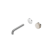 Serenity Wall Basin Mixer 160mm Spout Rome Travertine Handle Chrome gallery detail image