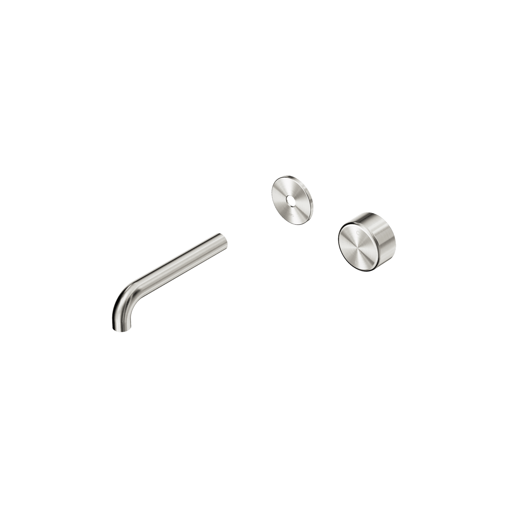 Serenity Wall Basin Mixer 160mm Spout Metal Handle Brushed Nickel gallery detail image