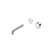 Serenity Wall Basin Mixer 160mm Spout Metal Handle Chrome gallery detail image