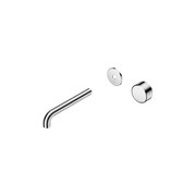 Serenity Wall Basin Mixer 185mm Spout Metal Handle Chrome gallery detail image