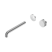 Serenity Wall Basin Mixer 220mm Spout Carrara Handle Chrome gallery detail image